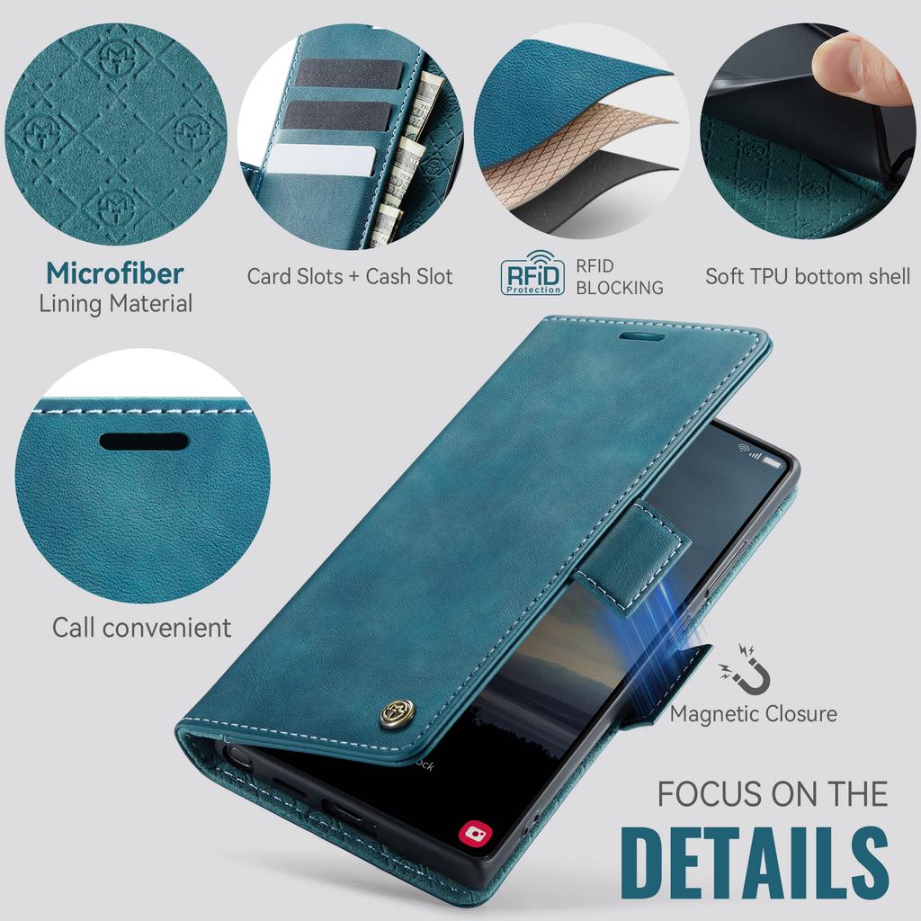 Кожаный чехол-книжка с карманом для карт для Samsung Galaxy S25 S24 S23 S22 Note 20 Ultra Coque Магнитная подставка Ударопрочный чехол