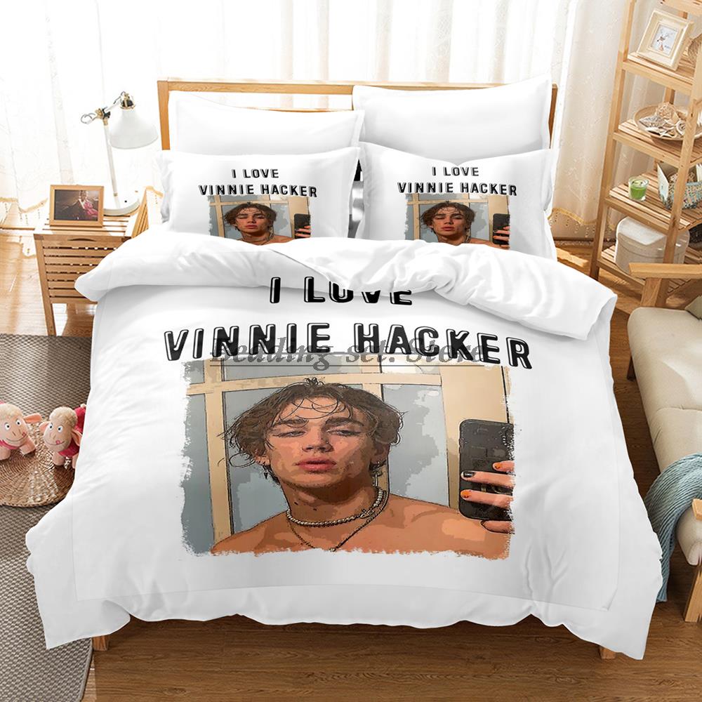 Новый набор постельного белья с принтом Vinnie Hacker Односпальный Двуспальный Полный Queen King Размерный Набор для кровати Взрослый Детская Спальня Комплекты Пододеяльников 3D Комплект Простыней