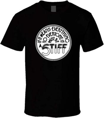 Stiff Records 3 T-Shirt Graphic Tee Mens Shirt