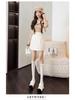 Korean Style Petite High-Waist Corduroy A-Line Skirt: Black Slimming Midi & Mini Skirt for Autumn/Winter
