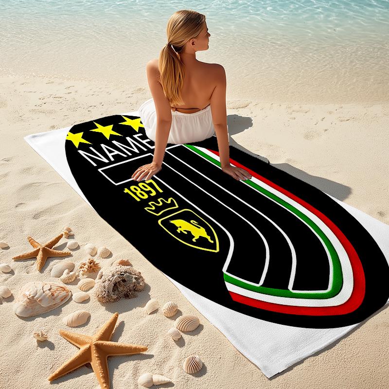 Personalized UEFA Europa Conference League Winners Beach Towel Microfiber Beach Towel Thin Absorbent for Beach Swimming Yoga Bath Sports. 0910144