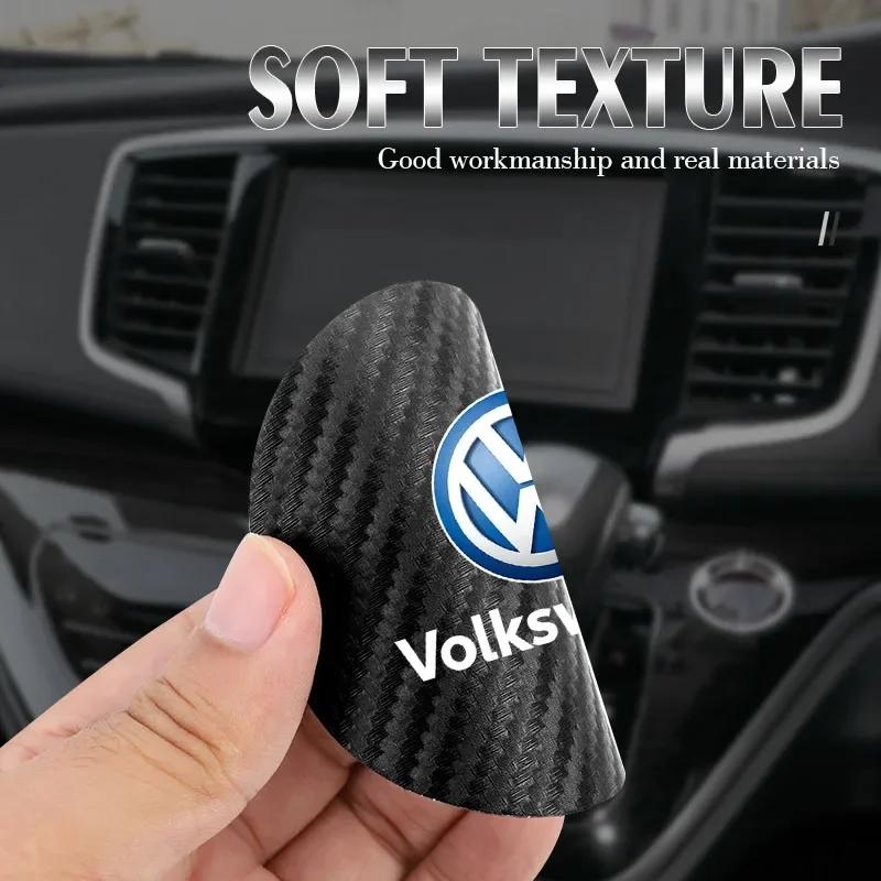 Car Emblem Anti-Slip Pad Water Cup Mat Holder Drink Coaster For VW R Line GTI Polo Golf Passat CC Tiguan Arteon Touareg Scirocco