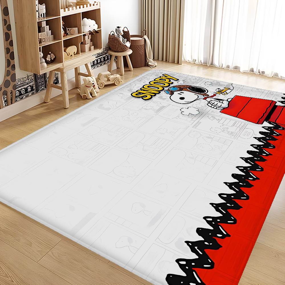 Cartoon Cute S-Snoopys Dog Door Mat Nordic Style Bedroom Living Room Doormat Home Balcony Anti-Slip Alfombra