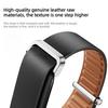 Smooth Buckle Closure Loop Genuine Leather Watch Band For Google Fitbit Air, Ergonomic Adjustable Replacement Wrist Strap