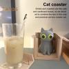 4 шт. милый набор подставок под коробку с котом подставки под горячее в форме кота нескользящие подставки под горячее котенок в коробке подставки под журнальный столик декор для любителей кошек