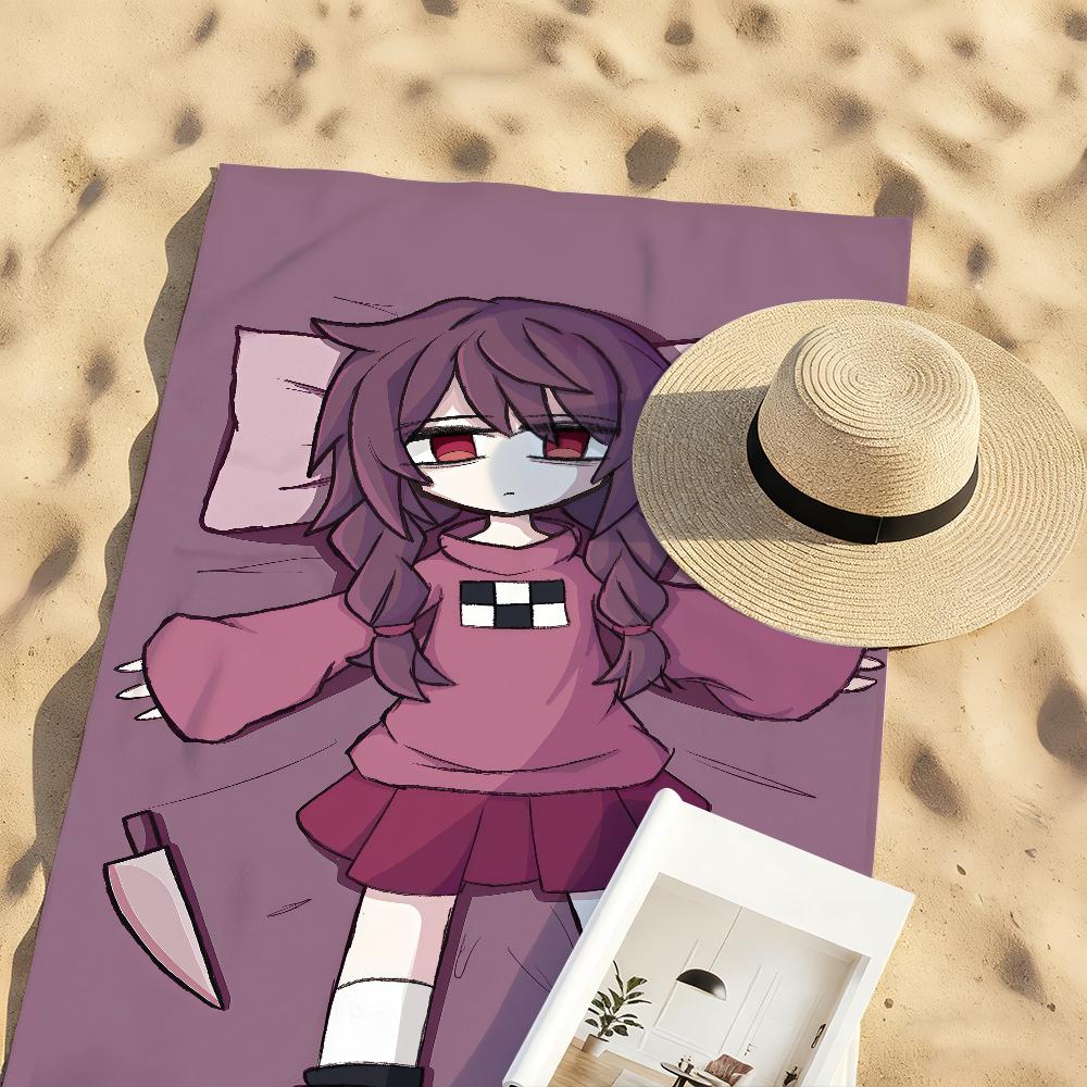Madotsuki Yume Nikki Аниме Полотенце Быстросохнущее Пляжные Полотенца Подходят Для Бассейнов Кемпинга Йоги И Тренажерного Зала