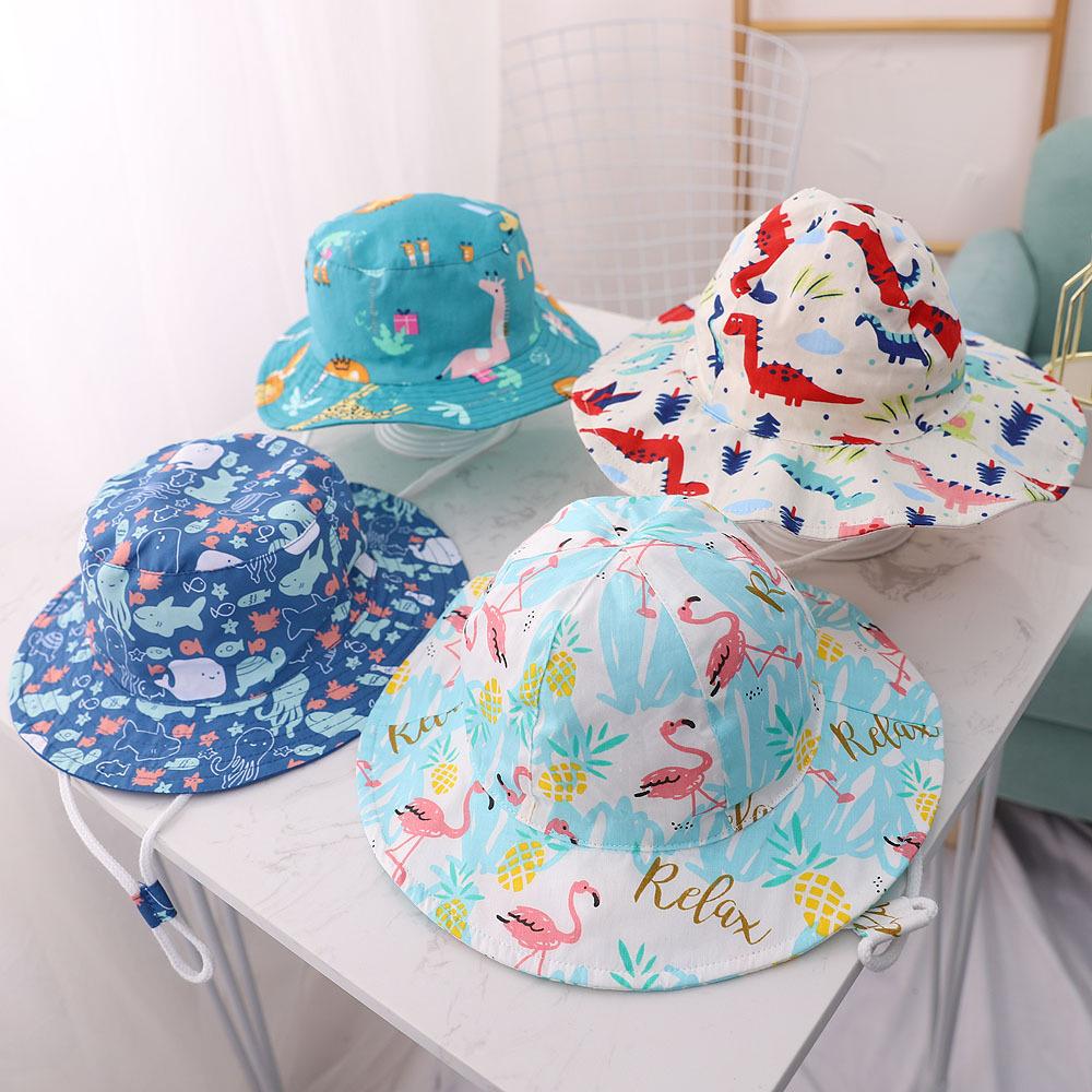 Защита от ультрафиолета Детские шапки Солнцезащитная детская панама Милая шляпа-панама для детей на открытом воздухе Малыш