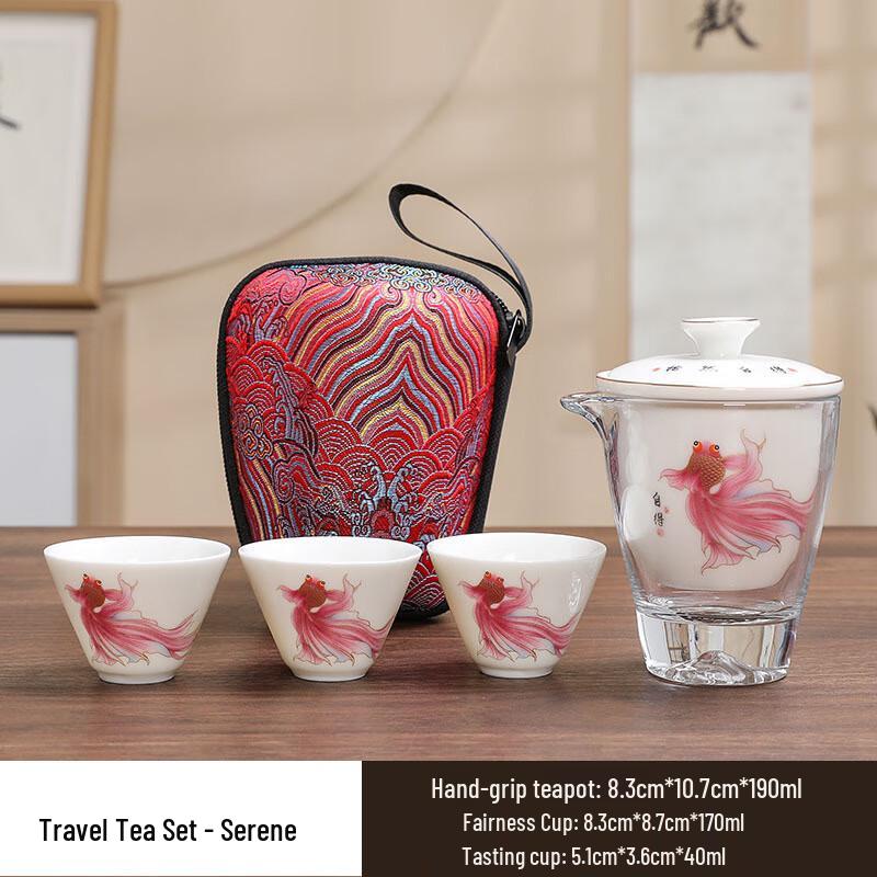 Ai Qi Yi Xuan SW Portable Ceramic Travel Tea Set