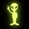 Naklejka Odblaskowa Ufoludek Kosmita Obcy Kosmos Przybysz Alien 15Cm