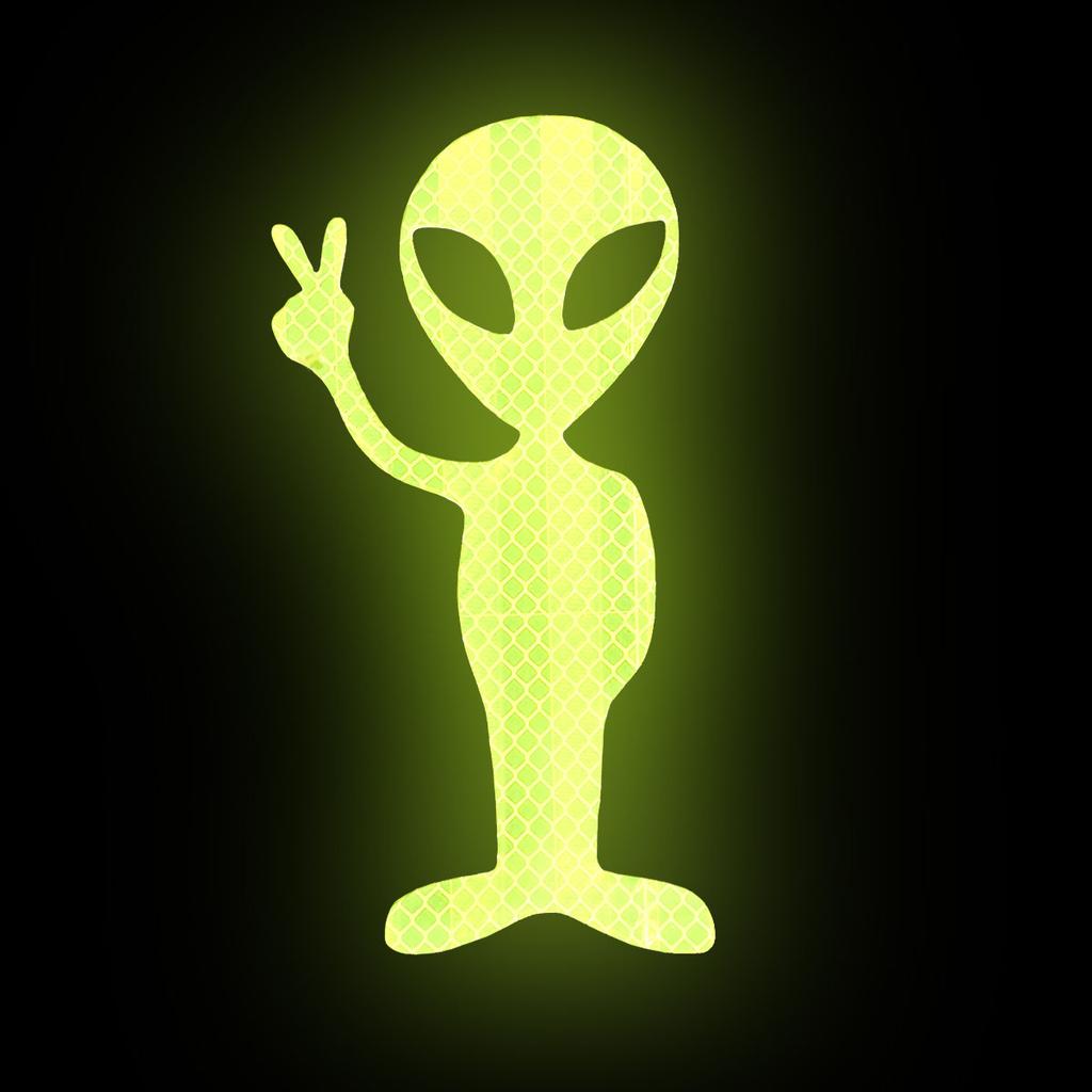 Naklejka Odblaskowa Ufoludek Kosmita Obcy Kosmos Przybysz Alien 15Cm
