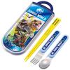 Lunch Box Trio Set Chopsticks Spoon Fork Kids Cutlery Antibacterial Treatment Easy To Open Sliding Type Made In Japan Jurassic 24 Boys TACC2AG