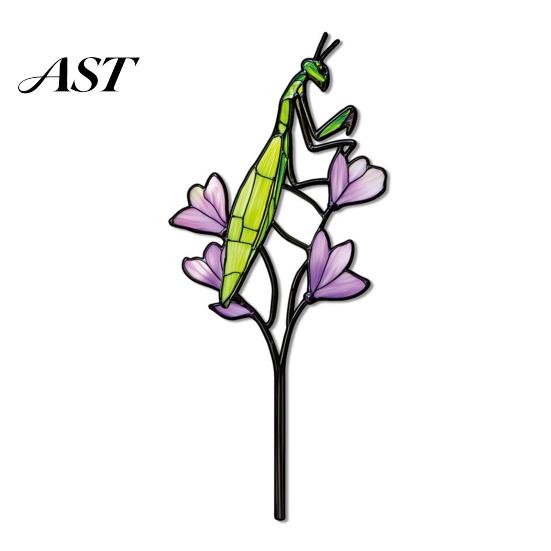 Decorative Planter Insert Colorful Stake, Double-Sided, Flower Pot Decor Metal Plant Inserts Insect Animal Stake for Pots Bed Decoration Balcony