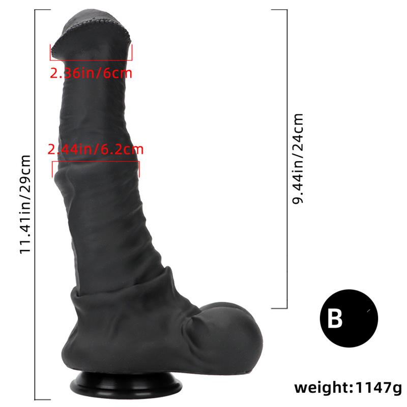 Женский фаллоимитатор Black Horse, большой анальный штекер для заднего двора, анальная пробка, устройство для мастурбации, имитация фаллоимитатора, силиконовый мягкий анальный расширитель