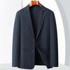 Мужской повседневный костюм весна-осень легкий роскошный деловой однотонный пиджак для людей среднего возраста и молодежи