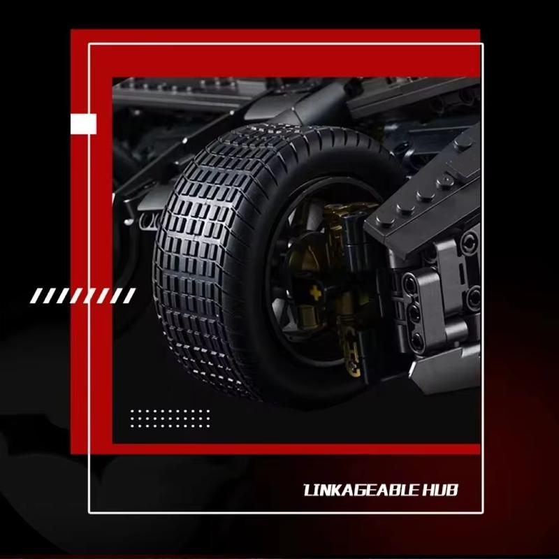 2830PCS Batmobile Tumbler BatPod Мотоцикл Строительные блоки Набор для взрослых 1:8 высокотехнологичных силовых кирпичиков Модель DIY Набор для мальчиков