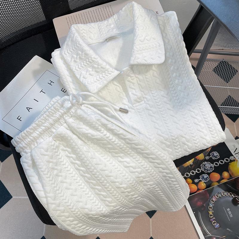 High-End Summer Cotton Fashion Suit: Women's Short Vest & Shorts Casual Sports Set