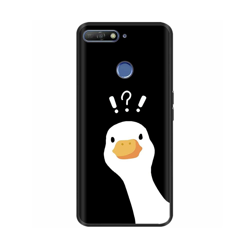 Cute Candy Painted Cover For Huawei Honor 7A Pro Case Soft Silicone Back Cover For Honor 7C Cases Honor7A Pro 5.7" Cases Bumper