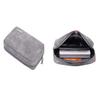 13" Waterproof PU Leather Laptop Case with Additional Bag - Gray