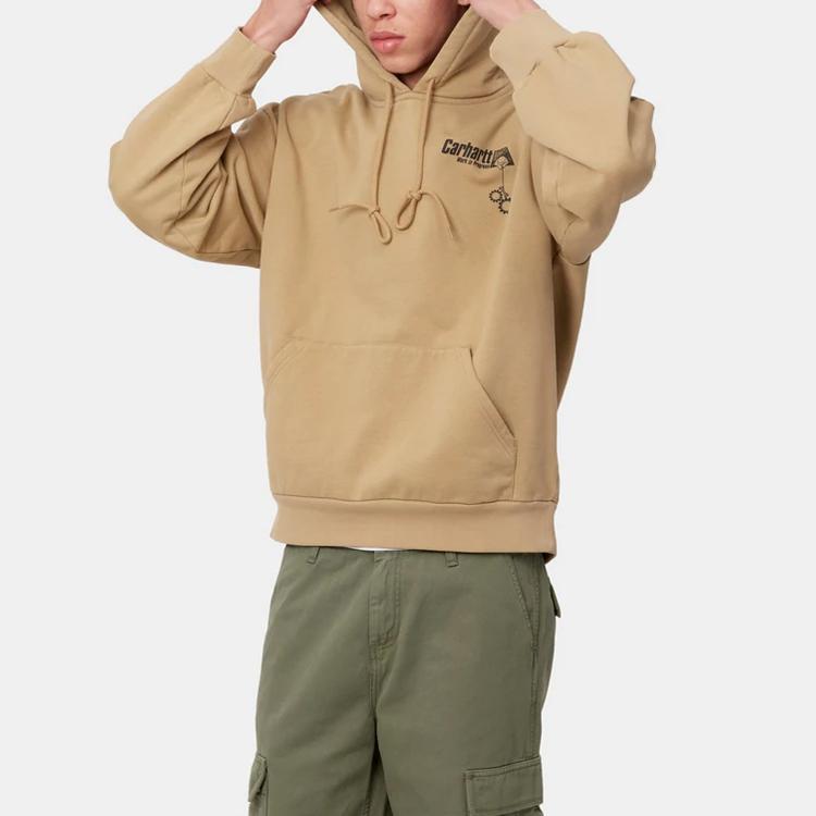 Carhartt WIP SS22 HD Scramble Толстовка с капюшоном с принтом логотипа Мужские толстовки Хаки I029952-0IA-XX
