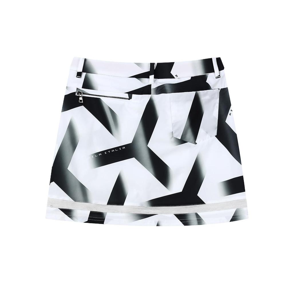 New FILA Golf Series Casual Short Skirts Women's Jade White Printed A11W135325F-ZA