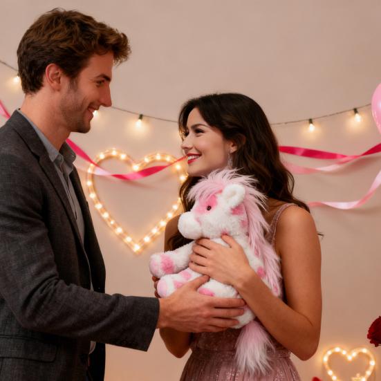 Плюшевая игрушка My Little Pony Мягкая пушистая мягкая игрушка с большими яркими глазами Реалистичная милая кукла-пони для детей и взрослых