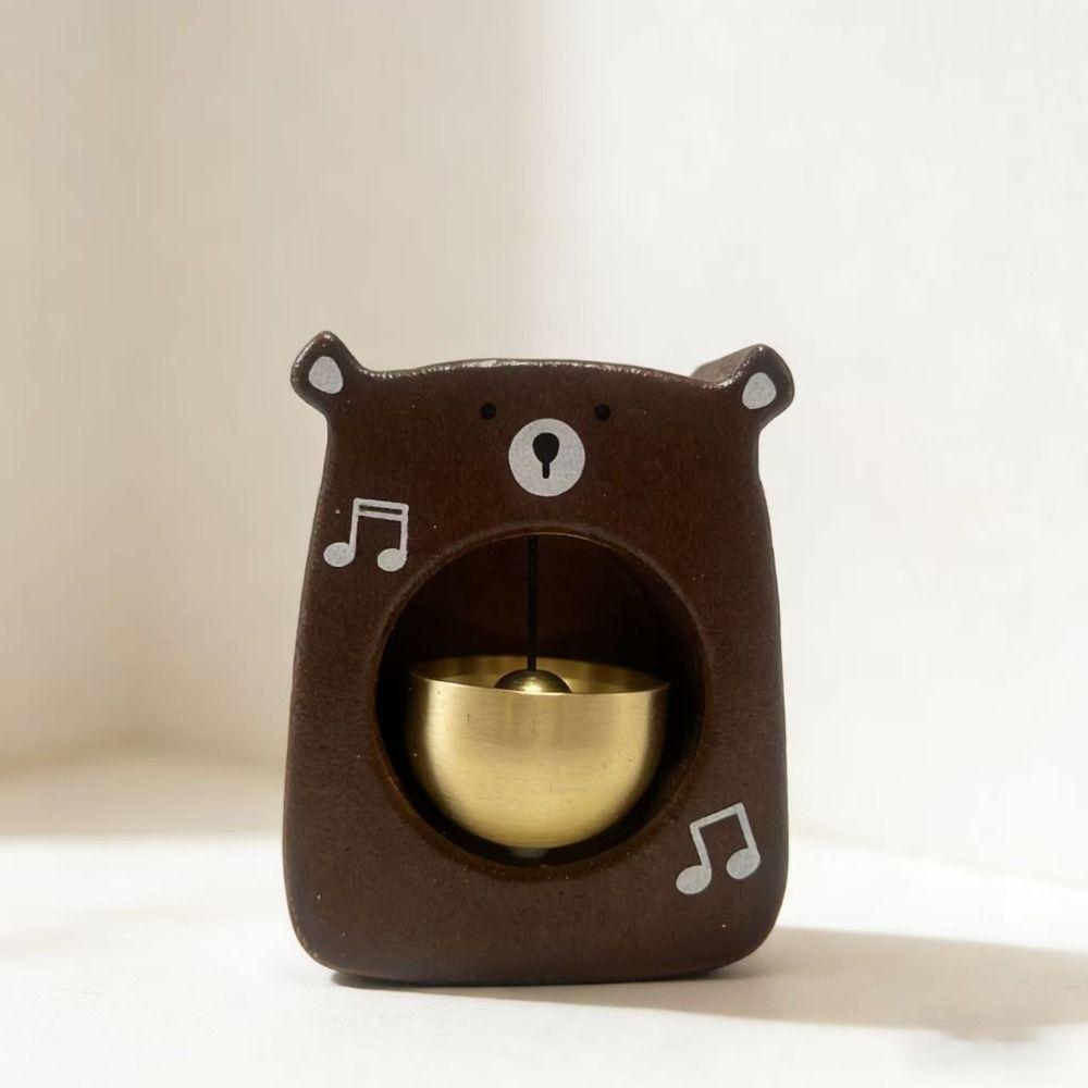 Magnetic Entrance Doorbell Cute Bear Detachable Animal Shaped Windbell Creative Blessings Door Decoration Bell Living Room