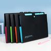 Portable Accordion Folder with Bungee Closure Secure Snap Design Letter Size File Pouch for Home School Office