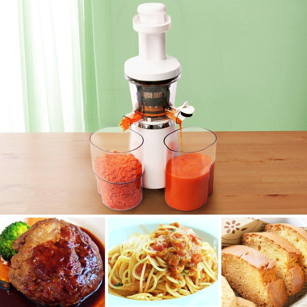 Медленная соковыжималка Iris Ohyama белая ISJ-56-W