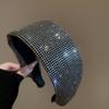 Face Wash Wide Edge Hairband Headwear Blingbling Hair Hoop Sweet Rhinestone Headband  Kids