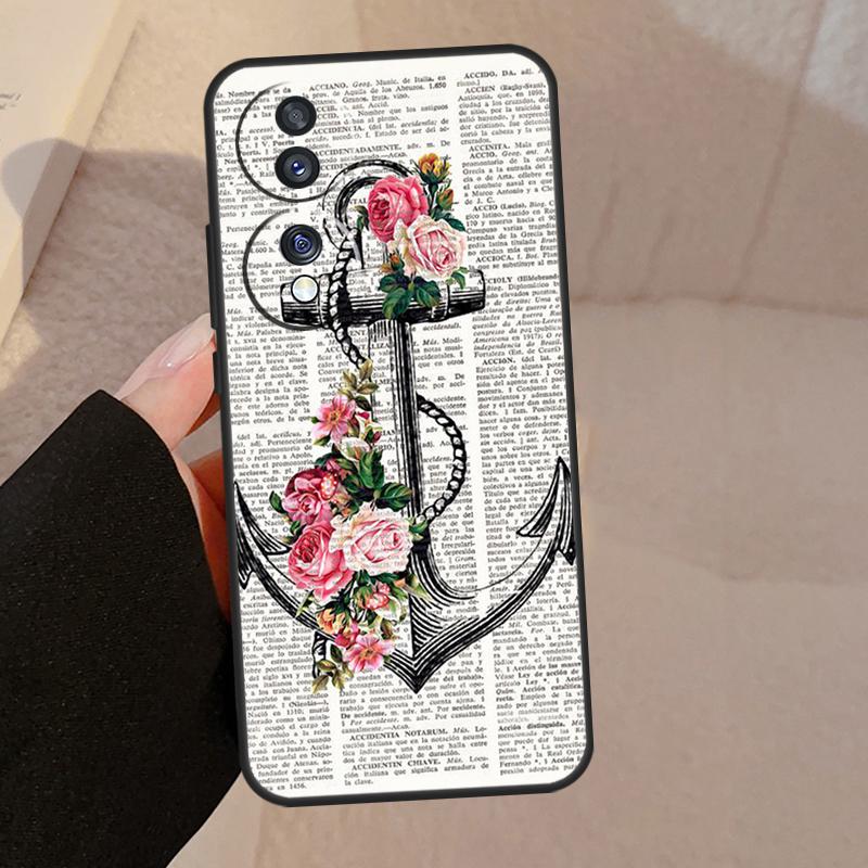 Чехол Anchor Sea Beach для Honor X9b X9a X8a X7a X6a X6 X7 X8 X9 8X 9X Honor Magic 5 Pro 50 70 90 Lite