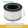 Сменный фильтр для очистителя воздуха LEVOIT Vista 200 | 3-в-1 H13 True HEPA+Угольный Улавливает 99,97% Загрязнителей, Аллергенов, Запахов