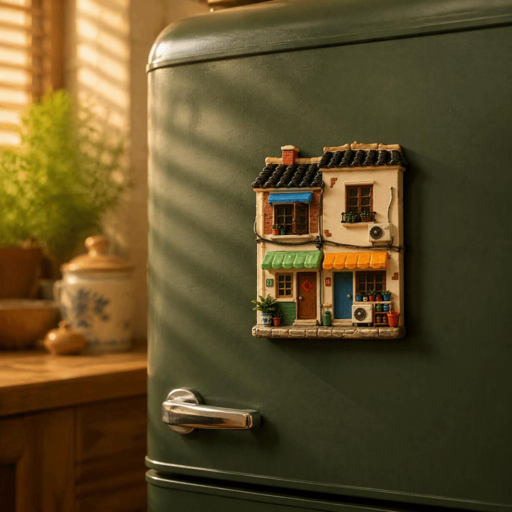 Simulation Refrigerator Magnet Cute Home Theme 3D Refrigerator Stickers Refrigerator Decoration