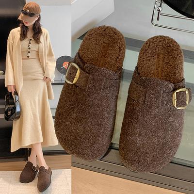 Модные ретро шерстяные туфли в стиле Сяосянфэн, полутуфли для женской осенней коллекции 2025 года, уродливые и милые туфли на платформе-маффине