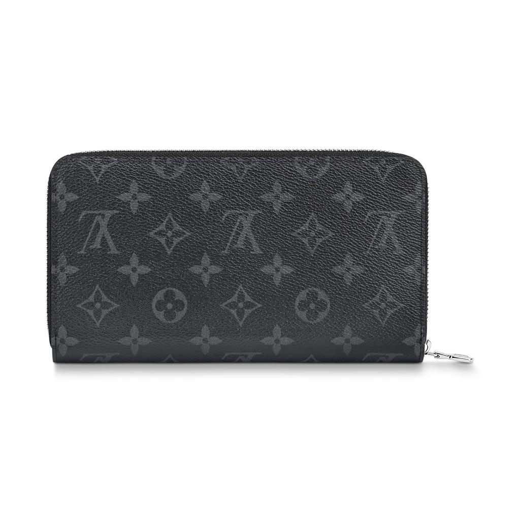Louis Vuitton Zippy Organizer Черный Monogram Eclipse Холст Мужские кошельки M82081