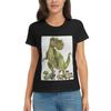 Women TShirt Gigantosaurus Dinosaur Cartoon Kawaii Summer Short Sleeve Tees Crew Neck Cotton T Shirts Clothes Tops Streetwear