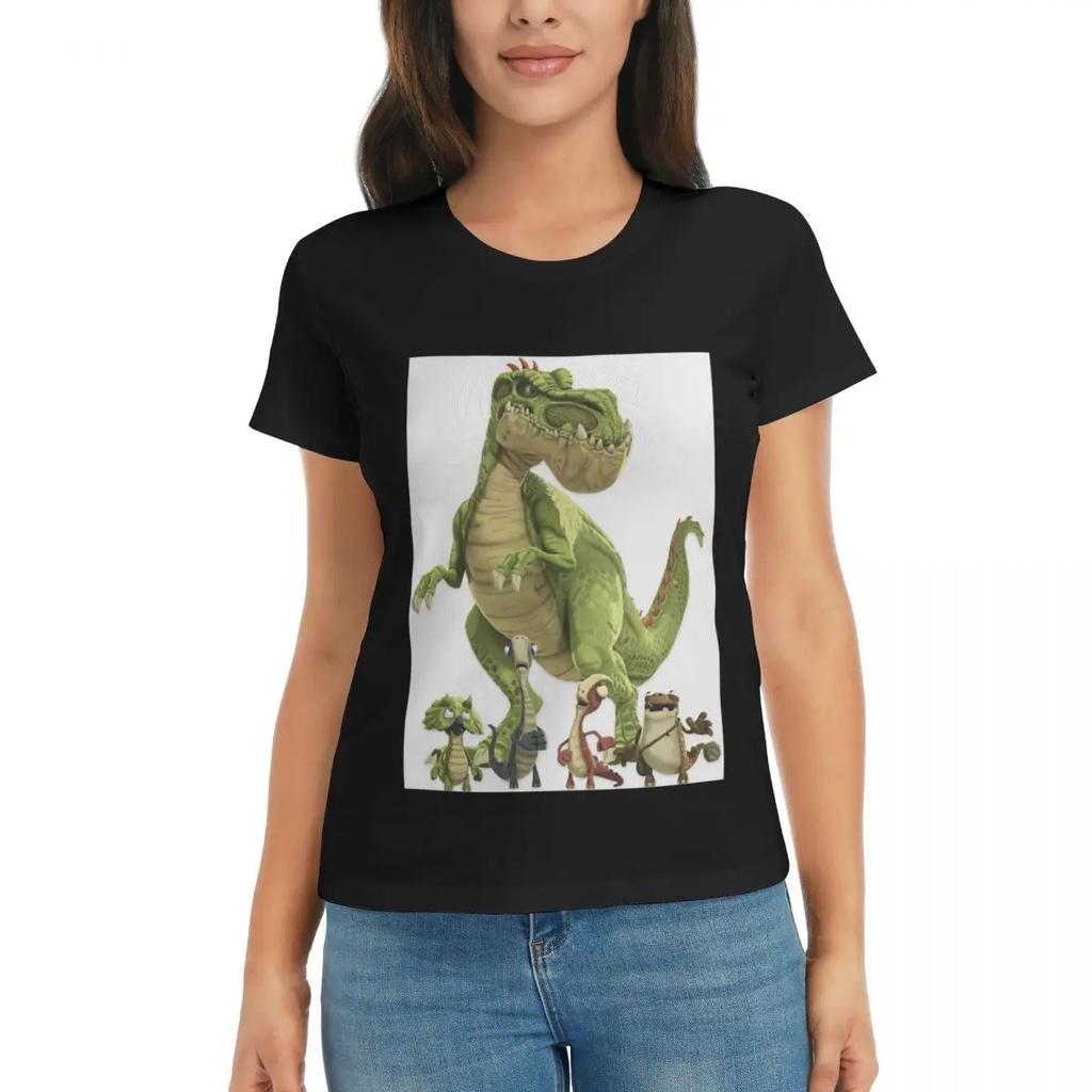 Women TShirt Gigantosaurus Dinosaur Cartoon Kawaii Summer Short Sleeve Tees Crew Neck Cotton T Shirts Clothes Tops Streetwear