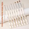 Nails Art Liner Brush Elongated Lines Drawing Painting Nail Design Pen Uv Gel 3D Carving Brush Professional Manicure Salon Tool