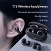 5.3 костная проводимость музыка клипса шумоподавление спортивная игровая гарнитура T75 TWS беспроводная гарнитура Bluetooth