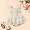 Юбка-комбинезон для девочки Yousheng с кружевом, цветочное кружевное платье, регулируемые бретели, эластичные манжеты, платье в стиле бохо, дышащий наряд для фотосессии малыша