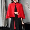 Small Shawl Women's Autumn and Winter Outfit Solid Color Short Cloak Coat Cardigan Women Knitted Sweater