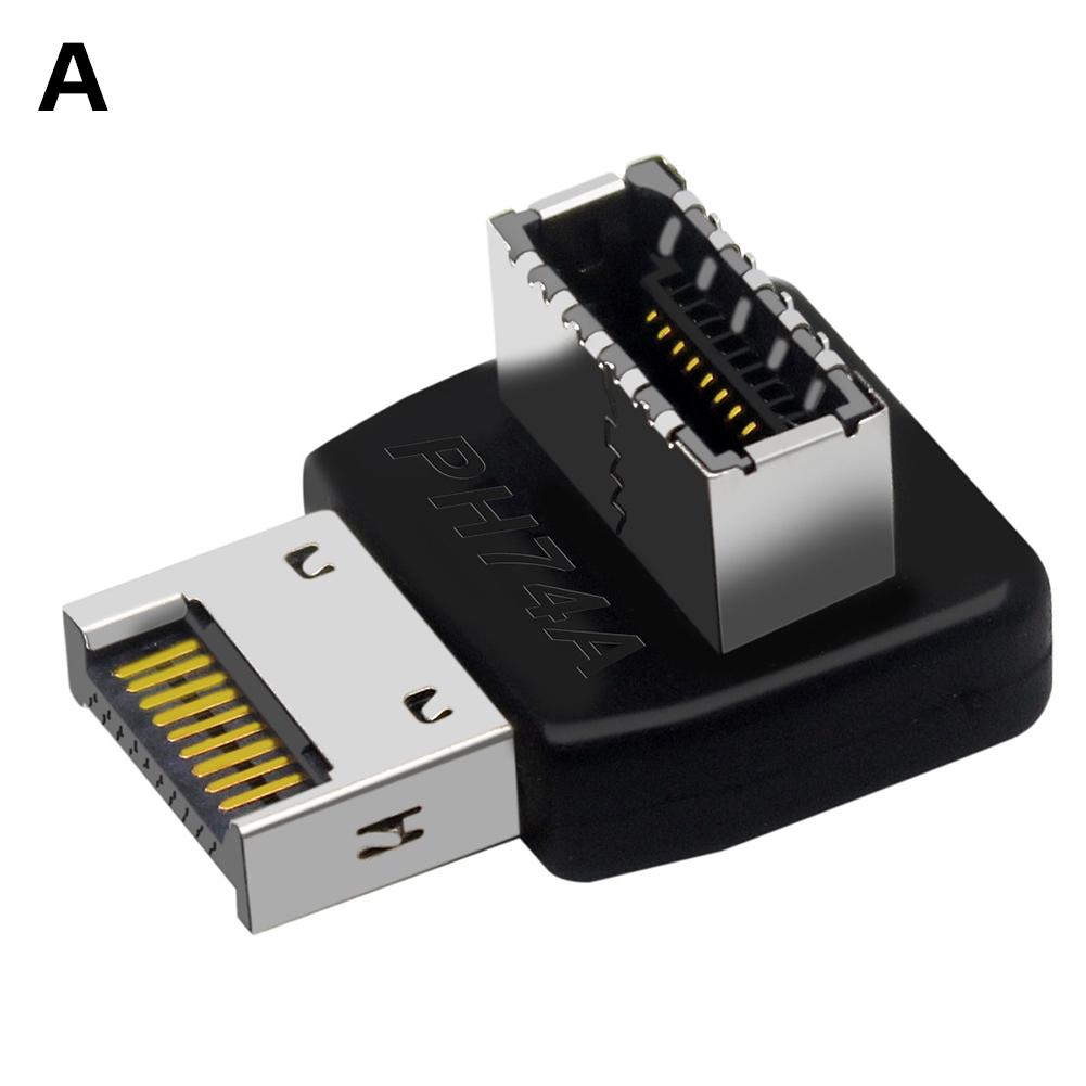 USB 3.1 Type E 90-градусный конвертер переднего USB-адаптера C-образного разъема, вертикальный конвертер типа E-разъема для материнской платы компьютера
