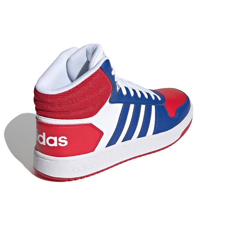 Adidas Hoops 2.0 Mid 'White Blue Red' (Unisex) Skateboard Shoes FY8472