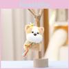 Cute Plush Bee Dog Keychain With Soft Short Fur Ideal For Bag Accessories And Gifts