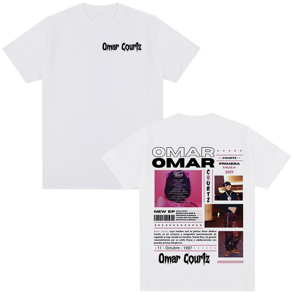 Omar Courtz Primera Musa Tour Graphic T Shirt Clothing Hip Hop Fashion T-shirt Casual Cotton Short Sleeve T-shirts Unisex