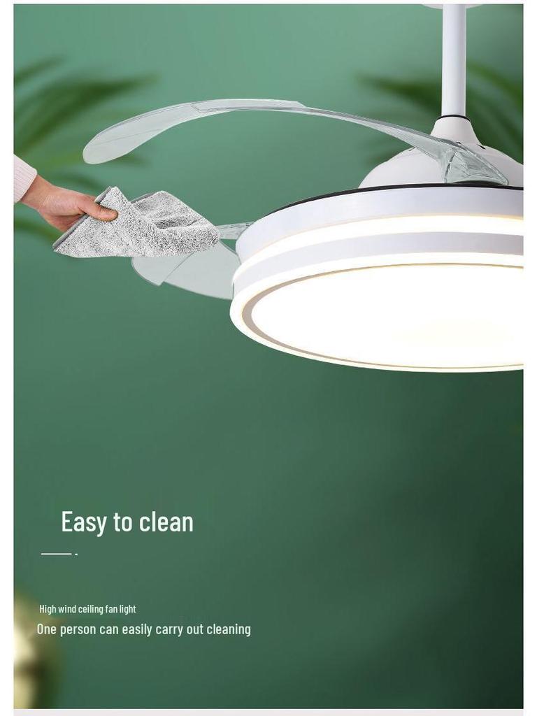 Minimalist Ceiling Fan Light for Bedroom and Living Room