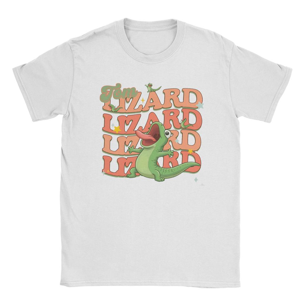 Unisex Unisexs Lizard Meme Funny Retro T Shirts Cotton Clothing Vintage Short Sleeve Round Collar Tees Classic TShirts