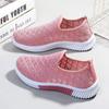 Summer Korean Mesh Comfortable Women Shoes Breathable Hollow Sports Walking Sneakers Casual Flat Ladies Solid Shoes 2024