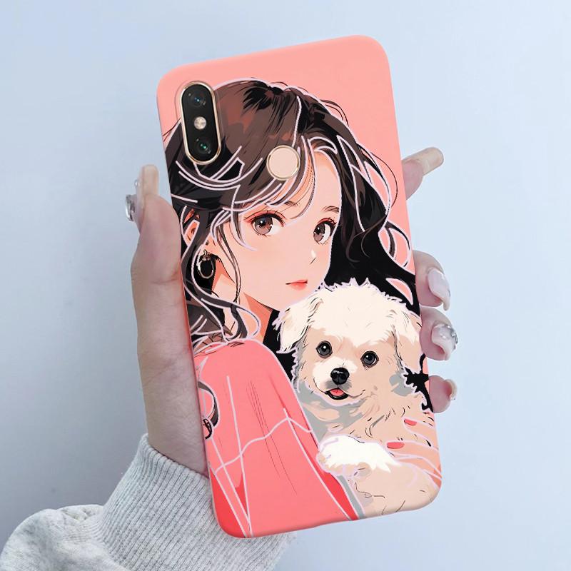 Чехол для Xiaomi Mi Max 3 Задняя крышка Новый дизайн Бабочка Девочка с цветком Расписной Конфетный Цвет Мягкие Силиконовые Чехлы Для Mi Max3 Capa