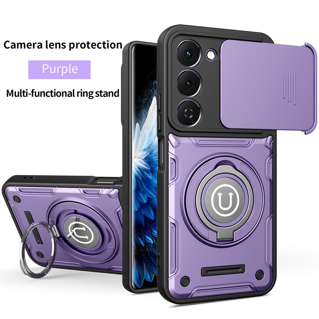 Для Tecno Spark 40 Pro Чехол Tecno Spark 40 Pro + Чехол Магнитный Бронированный Противоударный с Держателем-кольцом Чехол Magsafe Чехол для Беспроводной Зарядки