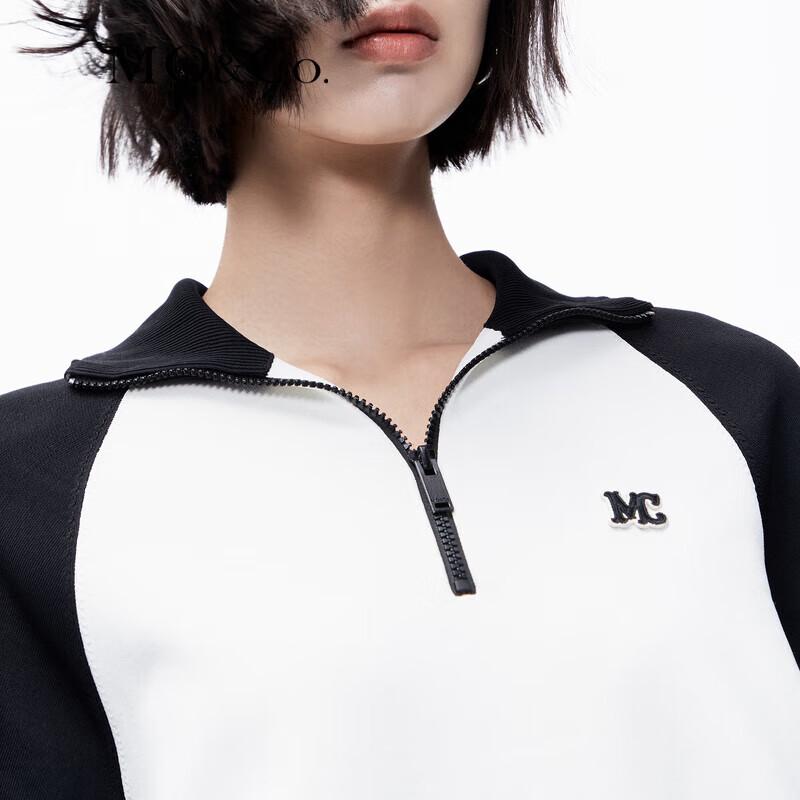 MO&Co. Sporty Knit Polo Collar Short Dress